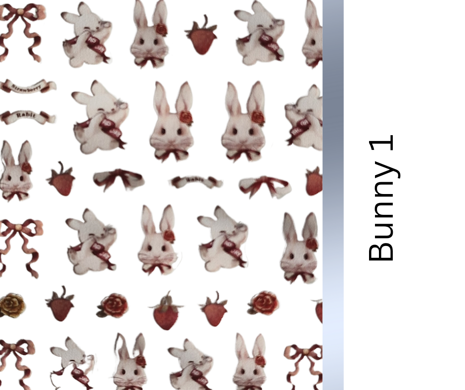 Nail Sticker Bunny 1