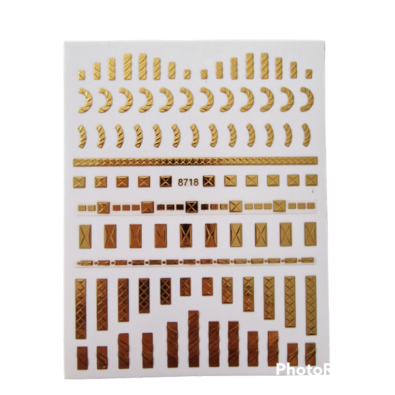 Nailartsticker Gold Block