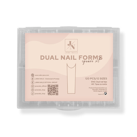 Dual Nail Tips - Square XL 120 pcs