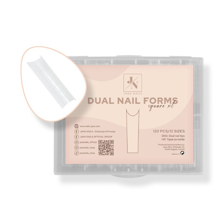 Dual Nail Tips - Square XL 120 pcs