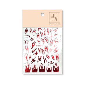 Race me! stickers No2 metallic red