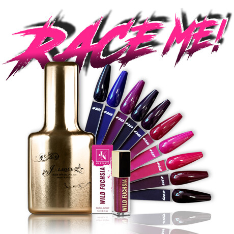 Race me! - box 10 pcs & Wild + fuchsia lip gloss GRATIS