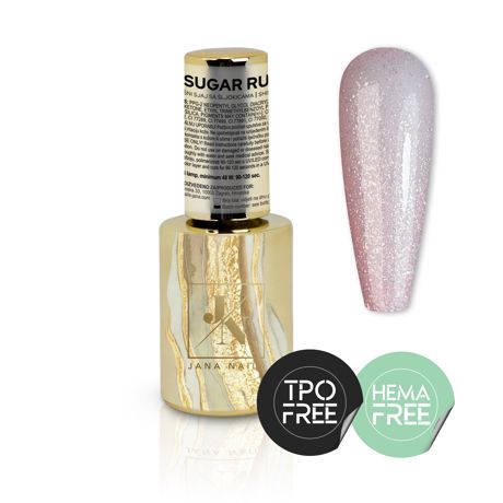Sugar rush pinky shimmer top coat - 10 ml