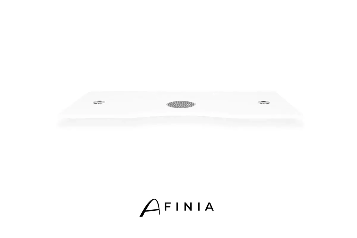 Die abnehmbare Tischplatte für den Afinia Prestige Tisch