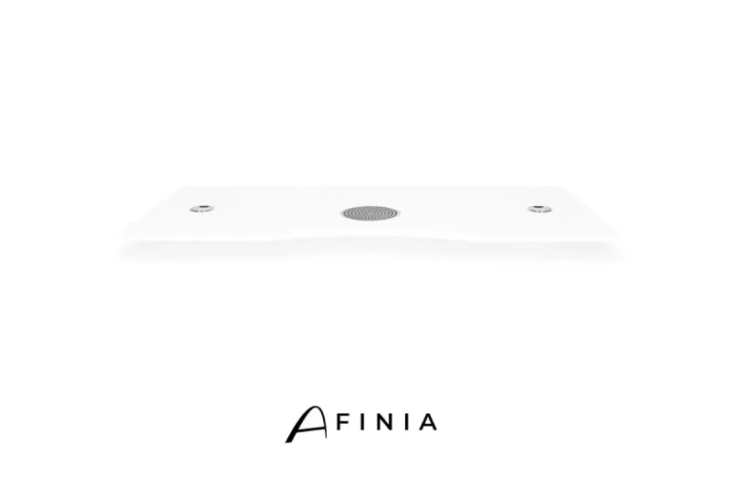 Die abnehmbare Tischplatte für den Afinia Prestige Tisch