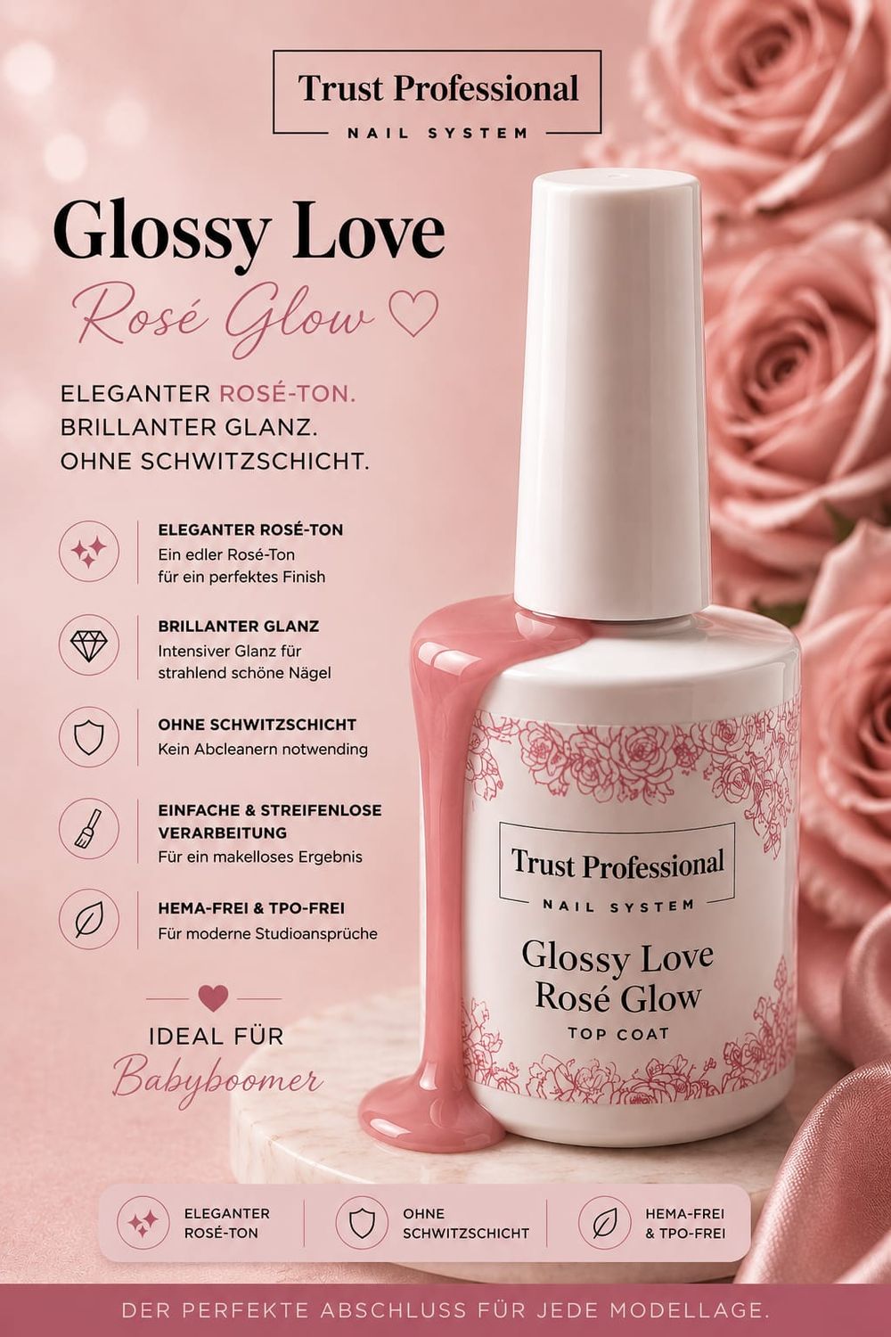 Top Coat Rosè Glow 15ml