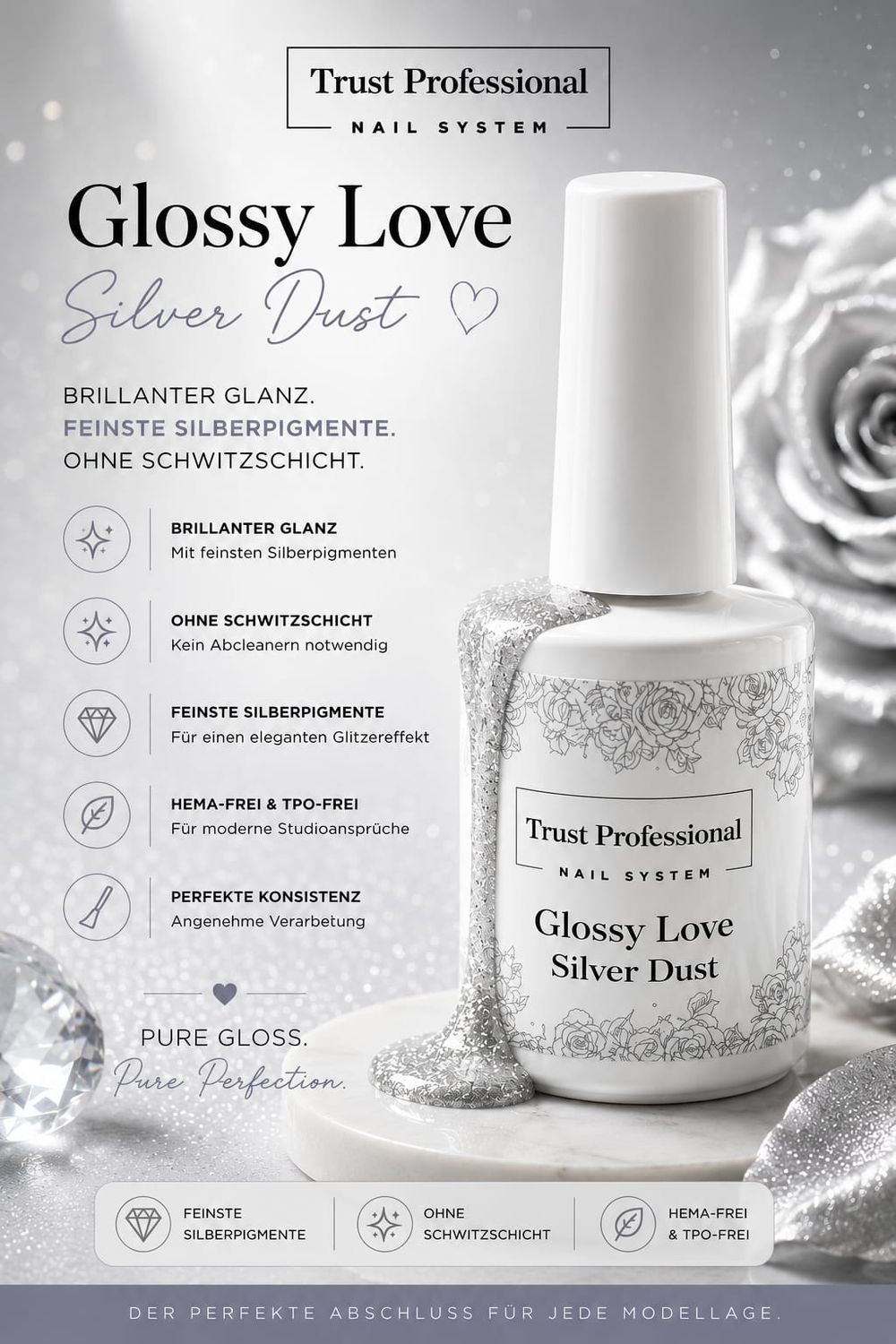 Top Coat Silver Dust 15ml