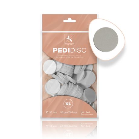 PediDisc austauschbare Schwamm-Schleifaufsätze,Grösse XL- Körnung 240 – 50 Stück