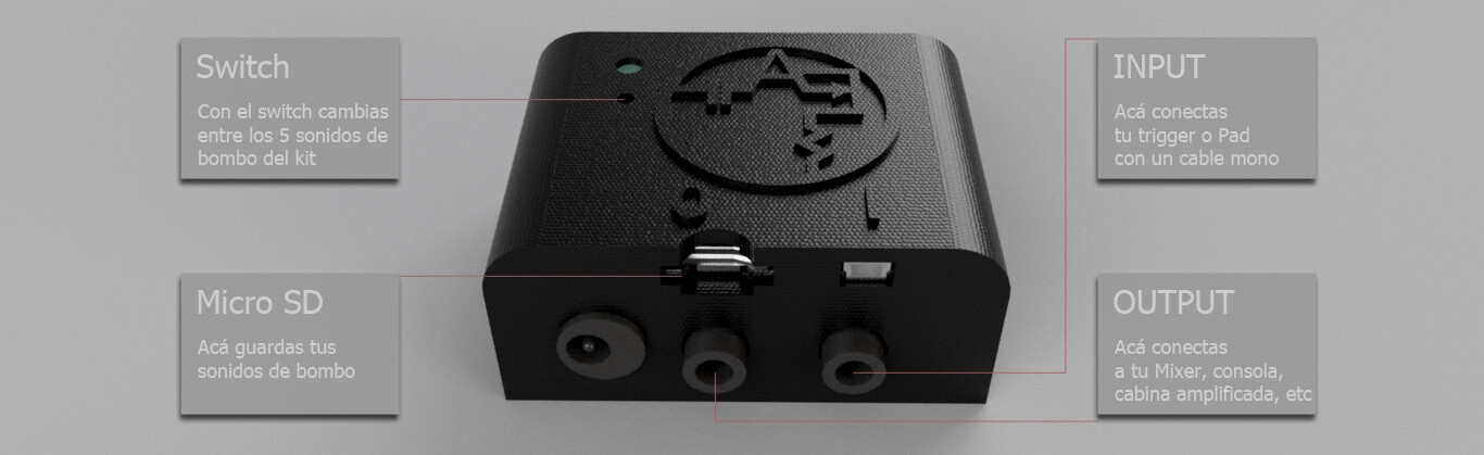 KickGGer, módulo Trigger para Bombo