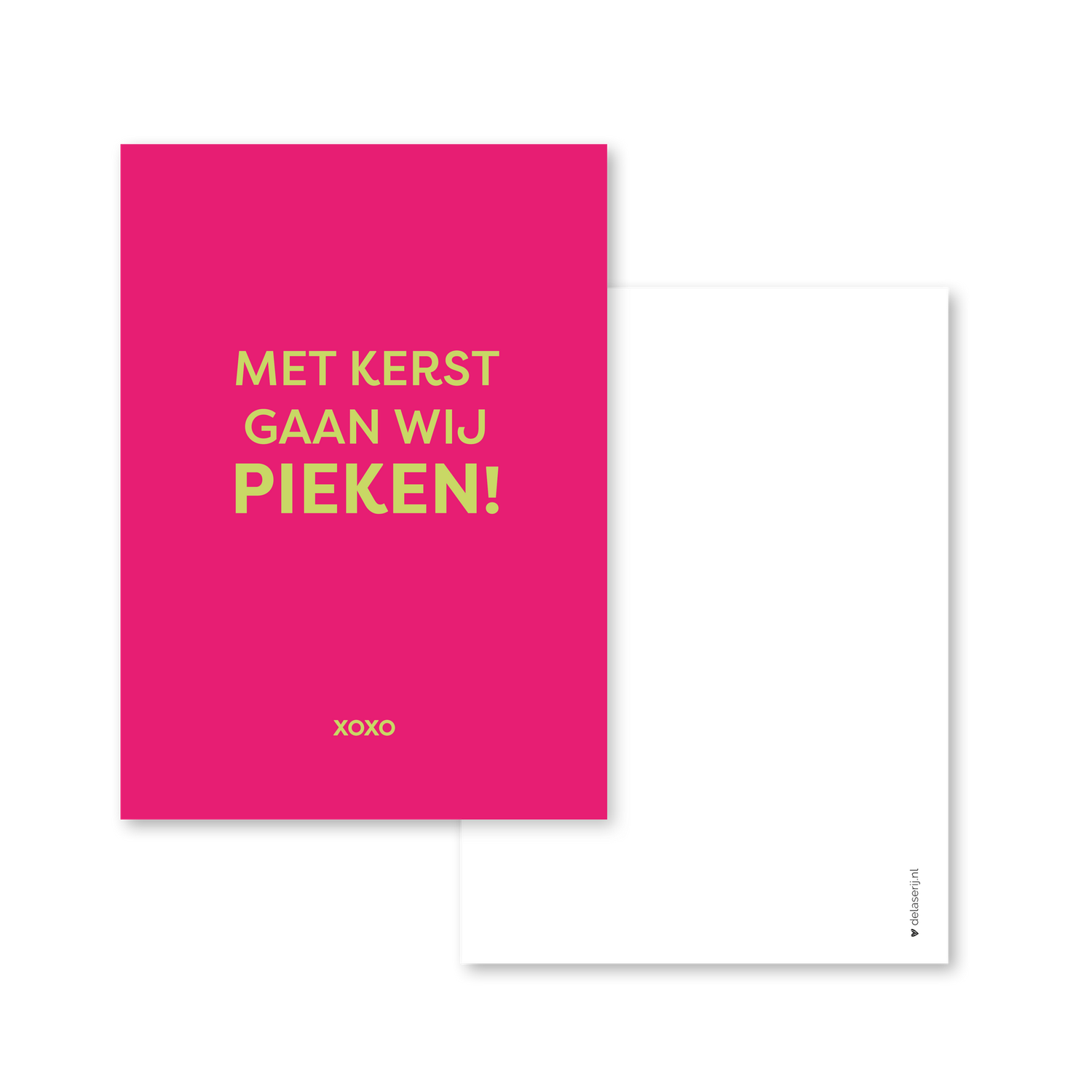 Met kerst gaan wij pieken