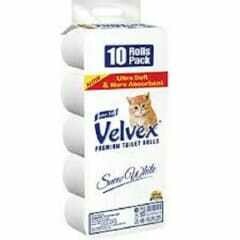 Velvex Toilet Rolls White X10