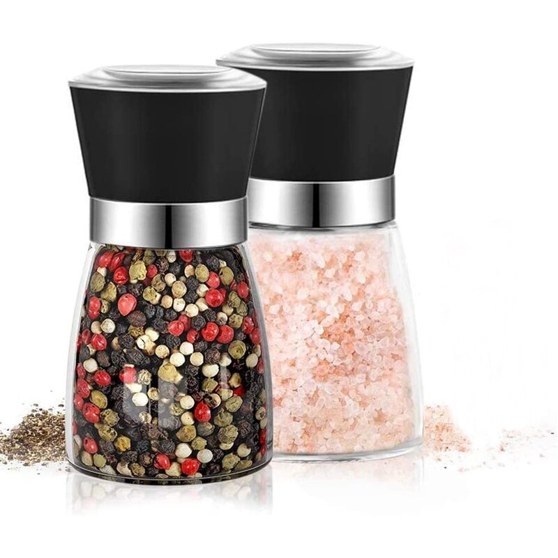 Long lasting Stainless steel &amp; glass Pepper Grinder