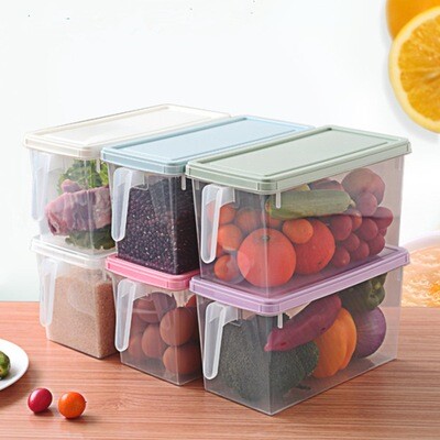 Eco-friendly Kitchen Case Large Capacity Food Storage Container with Handle 5L, dimensions 10x6x5 inches