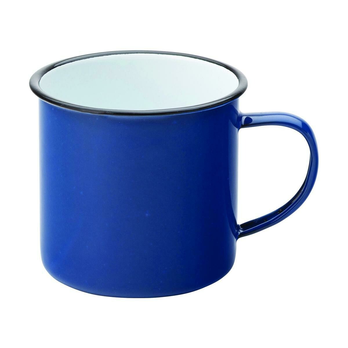 Blue Enamel Rimmed Cup