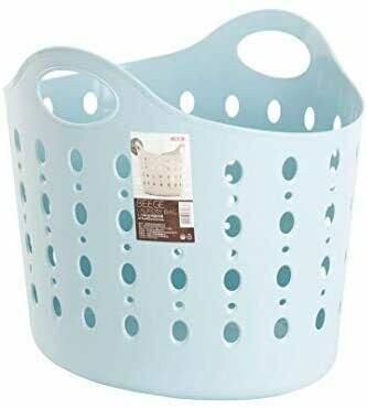 Pastel Blue Laundry Basket 22L