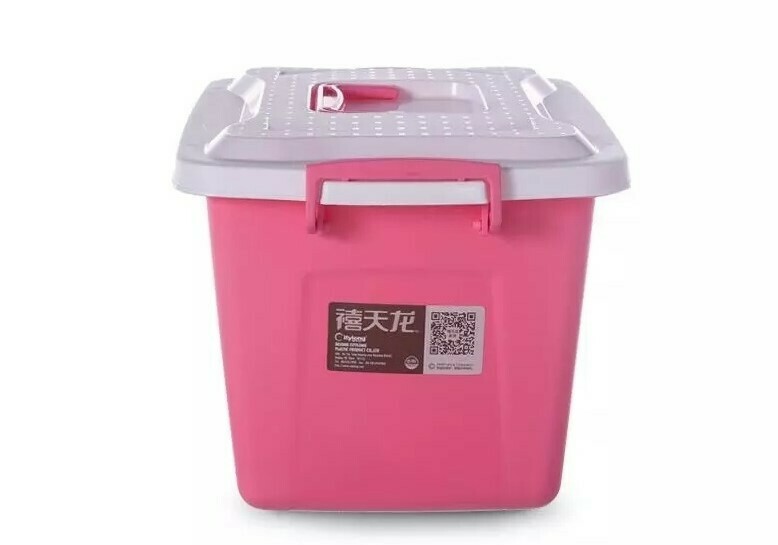 Pink Storage Container with Handle 5L