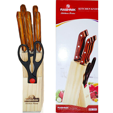 Rashnik 7Pcs Kitchen Knife Set - Essential Culinary Tools for Precision Cooking