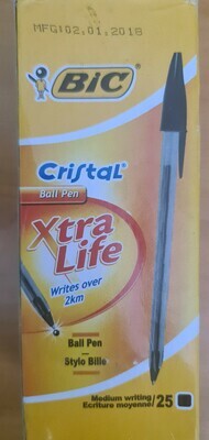 Bic Cristal Ball pen pack of 25 black