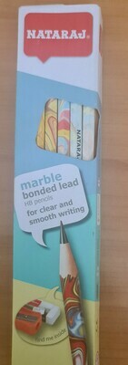Nataraj marble bonded HB pencils 12 pcs set
