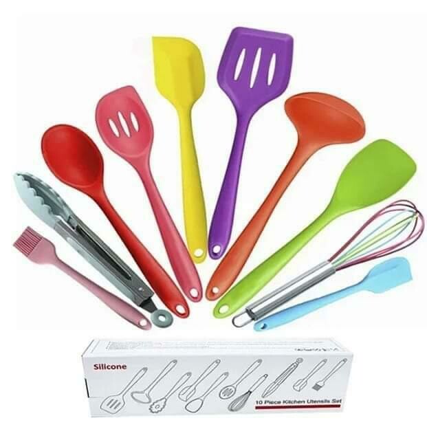 Silicone kitchen utensil set 10PCS