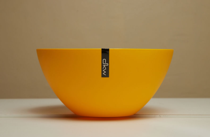 DKW Basics Round Bowl Yellow large. 20cm HH-640