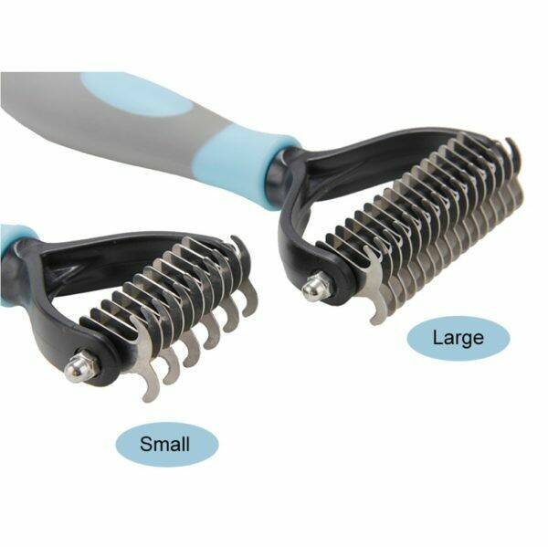 Dematting Comb Pet Grooming Rake Tool size 8.8x17cm carding comb