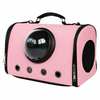 Leather Pet Carrier Cat or Dog Travel Tote Bag