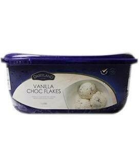 Dairyland Ice Cream Vanilla Choc Flakes 1 L