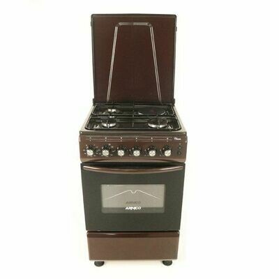 ARMCO GC-F5531FX(BR) 3 Gas + 1 Electric Cooker - 50x50 Static Electric Oven/Grill, Brown