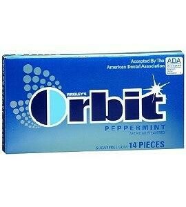 Orbit Peppermint Sugar-Free Gum 14.5 g 14 Pieces 
