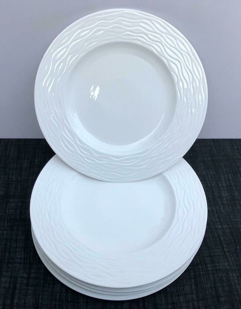 Ceramic Deep Soup Plate 2-piece Set 14" A2 | Stylish Dinnerware for Hearty Soups