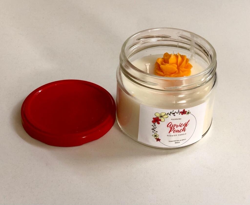 Fleopatra scented candle apricot & peach
