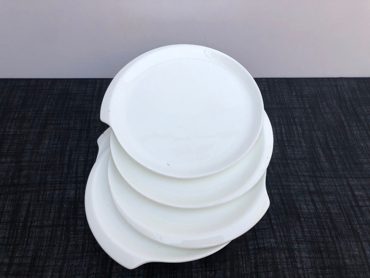 Ceramic dessert plates 7.9 inch 6 pcs set A12