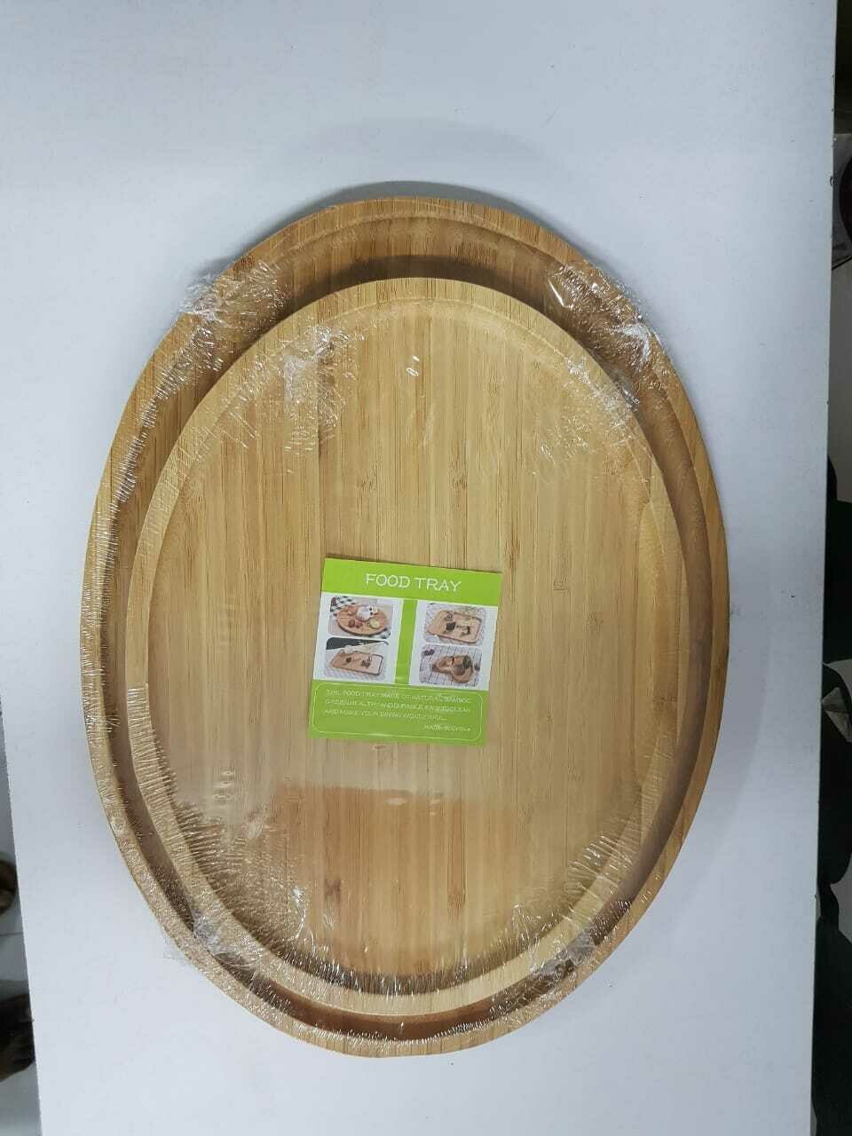 Bamboo charcuterie board food tray Oval. Breakfast tray 25X33cm