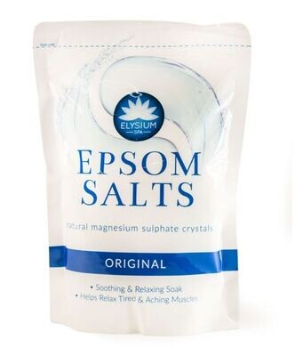 Elysium spa Epsom Salts original natural magnesium sulphate crystals 450g