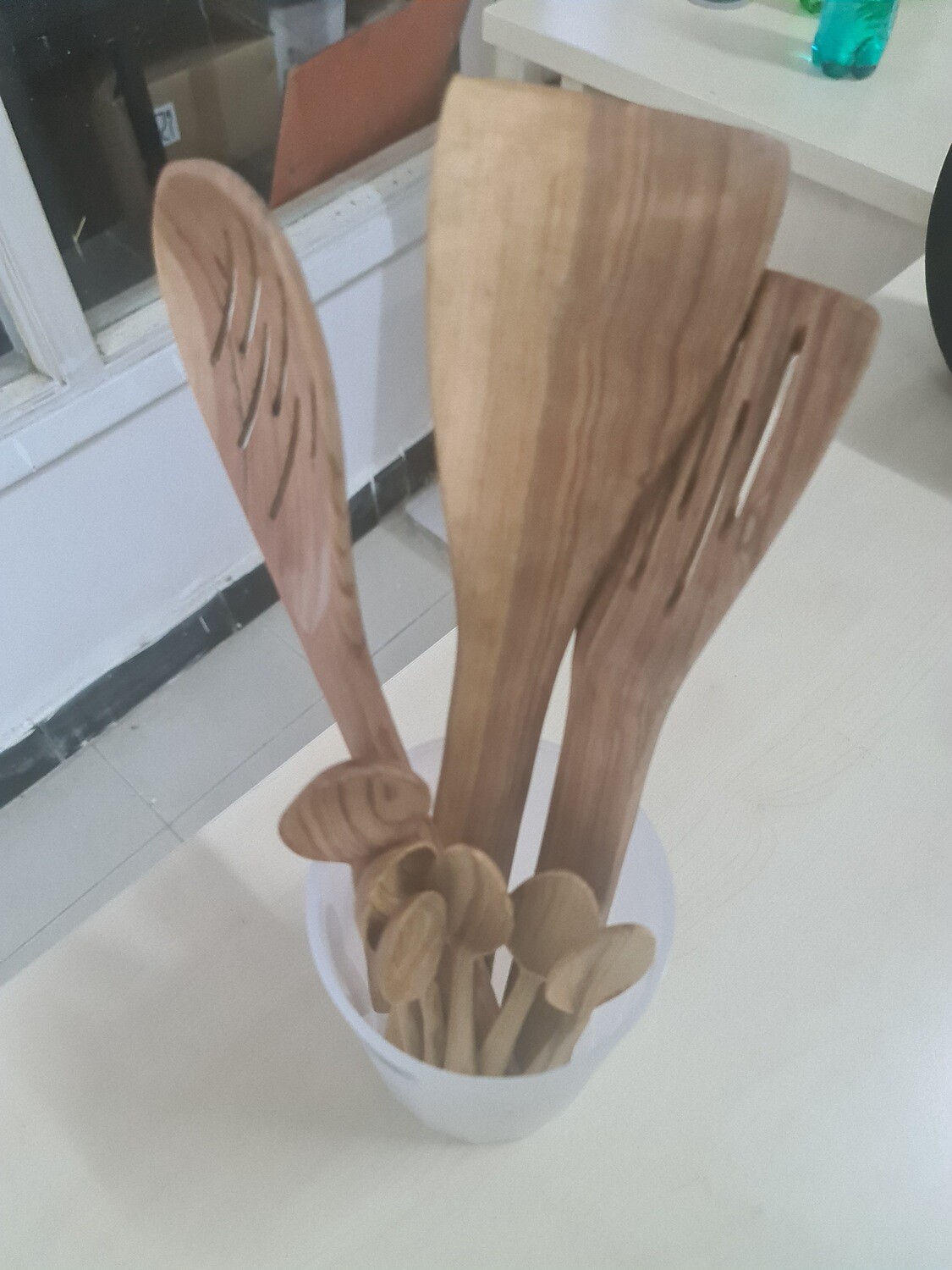 Wooden kitchen spoons 9pcs set
