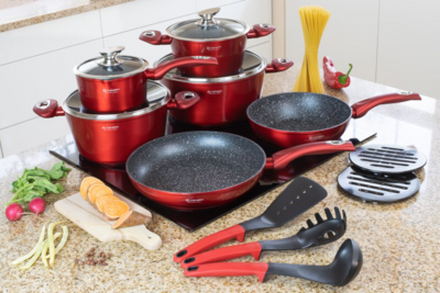 Edenberg Cookware with kitchen tools 15pcs EB-5612