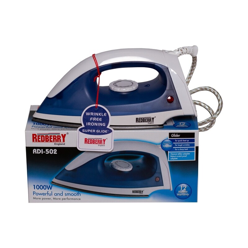 Redberry Dry Iron 1000W Rdi502