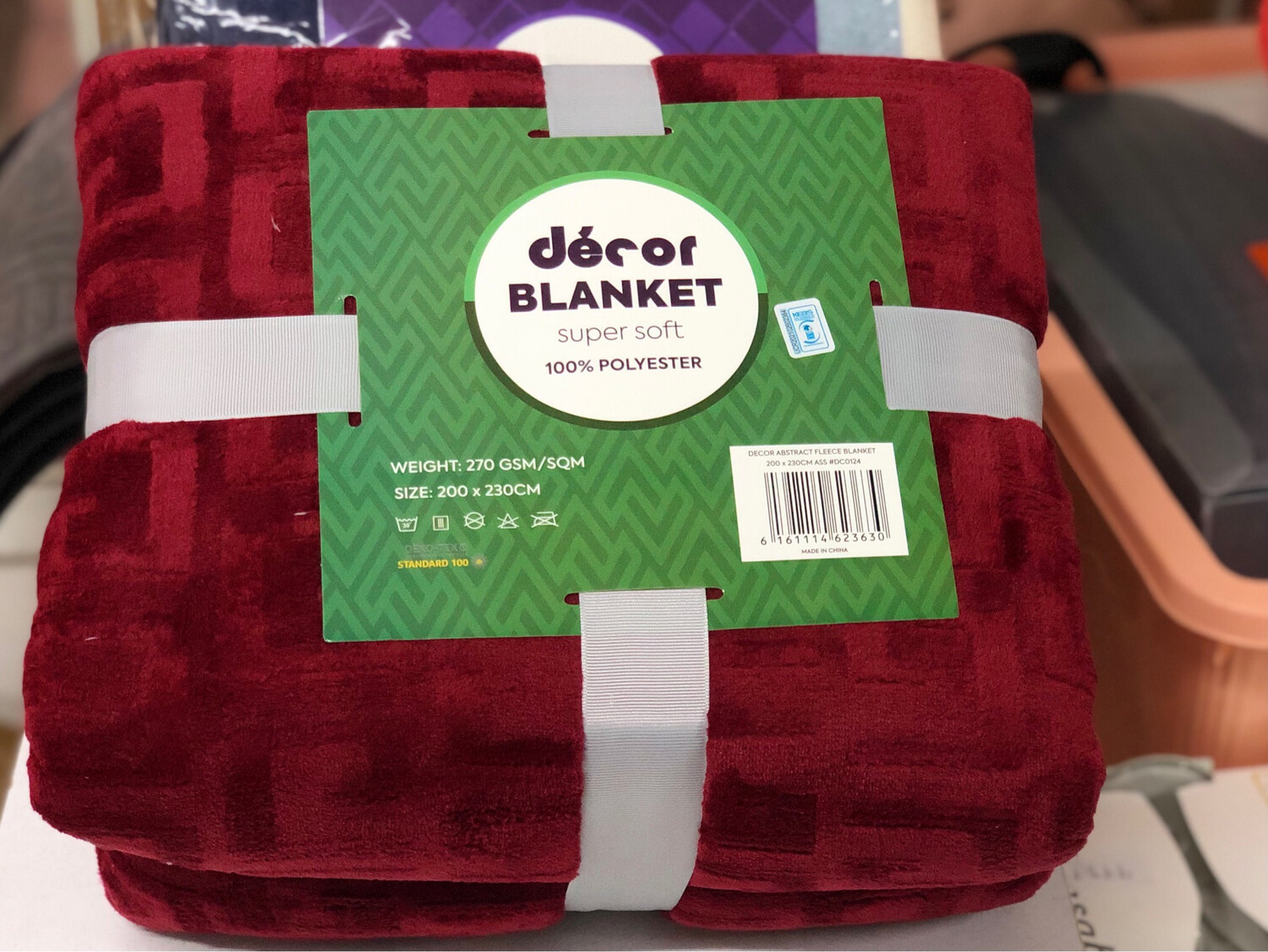 Decor Soft Blanket/throw 200x230cm 270GSM/SQM #DC0124