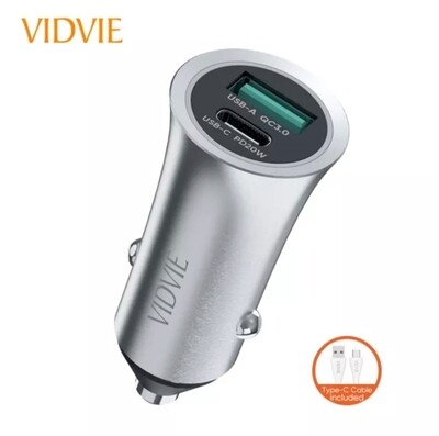 VIDVIE 2 ports USB car charger TYPE & USB WAC21