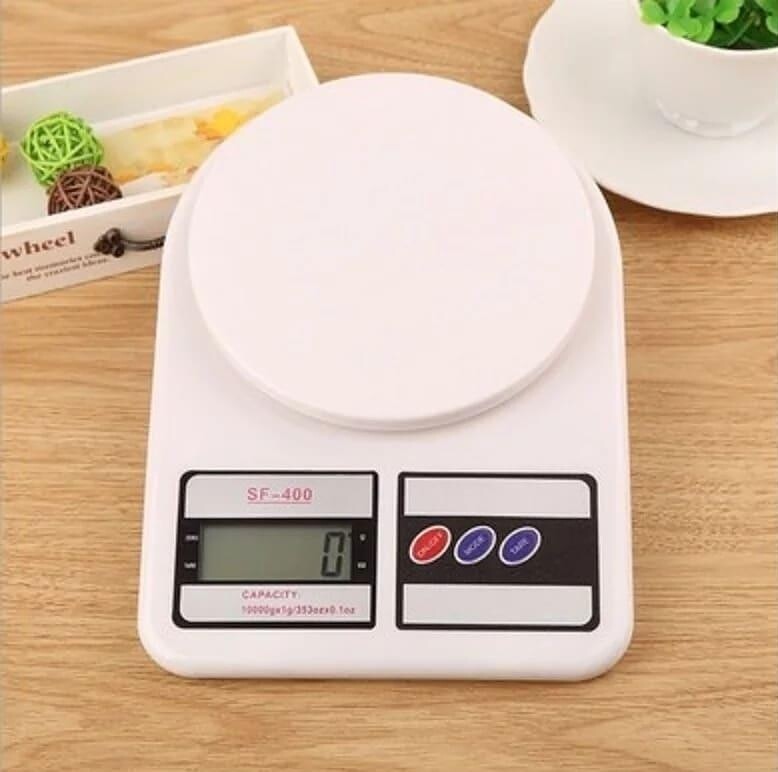 Digital Kitchen Scale weighing Machine Multipurpose Electronic Weight Scale with Backlit LCD Display for Measuring Food, Cake, Vegetable Kitchen scale Weigh 10kg battery powered