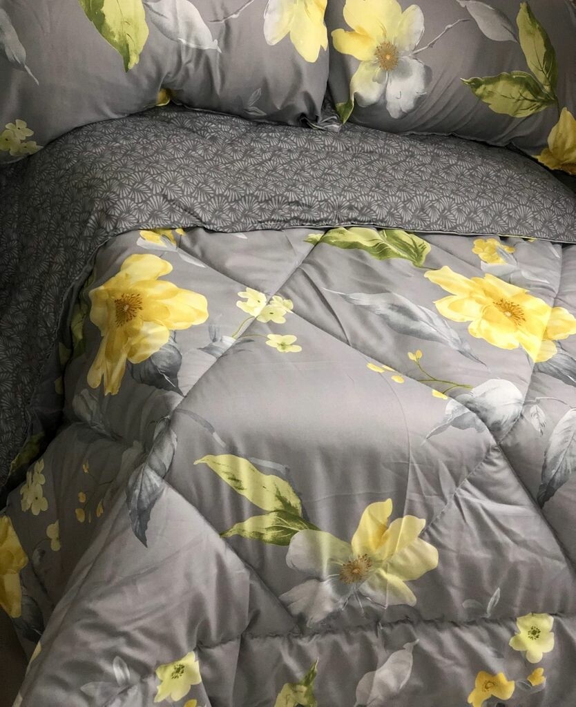 CIH comforter duvet with 1 flat sheet,2 pillow cases Cotton 140GSM 6*6 king size.