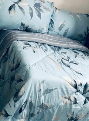 CIH comforter duvet with 1 flat sheet,2 pillow cases Cotton 140GSM 6*6 king size.