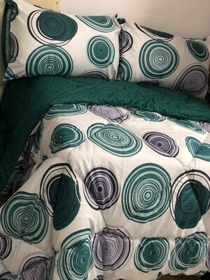 CIH comforter Duvet with 1 flat sheet,2 pillow cases Cotton 140GSM 6*6 king size.