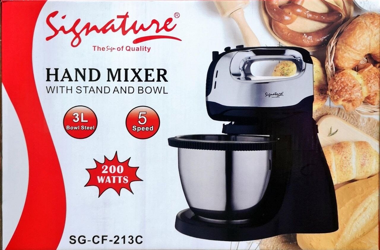 Signature Stand Mixer with 3.0L bowl 5 speed SG-CF-213