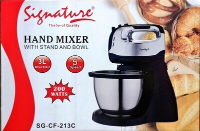 Signature stand mixer with 3.0L bowl 5 SPEED SG-CF-213C