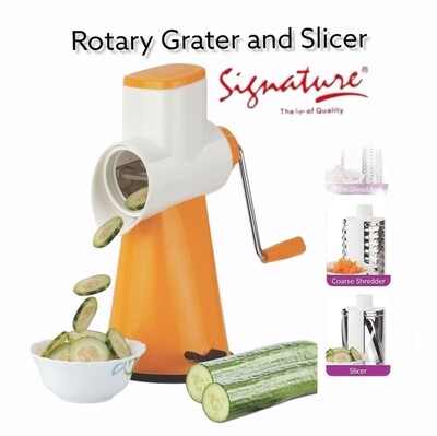 Signature rotary grater and slicer