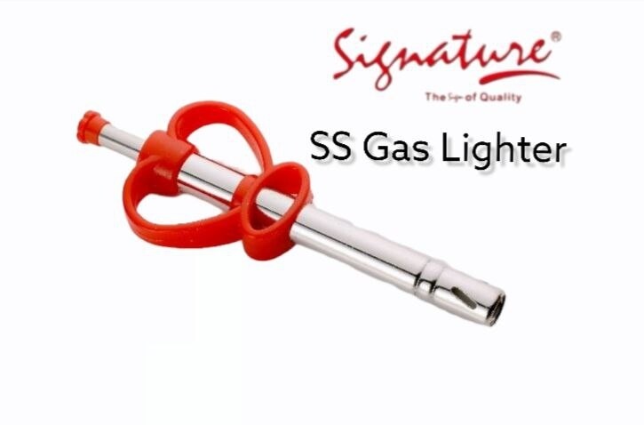 Signature stainless steel gas lighter