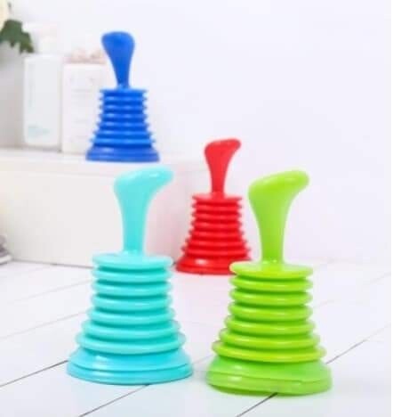 Silicone sink unblocker pump plunger
