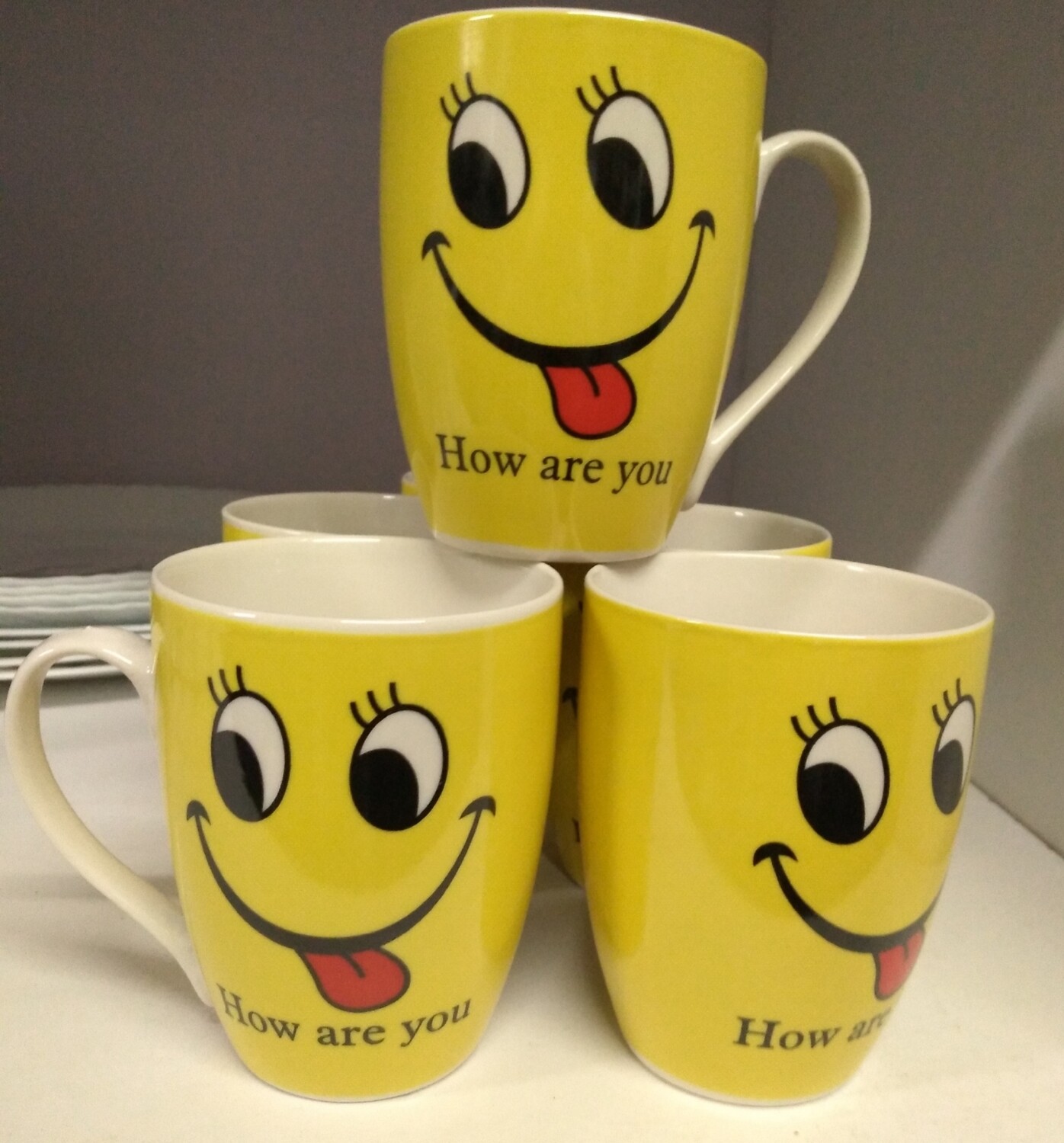 Sbest How are you Mug set of 6
